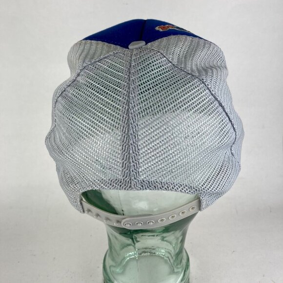 Vintage USPS Express Mail Mesh Trucker's Hat Zip+4 Snapback Cap - Picture 3 of 8